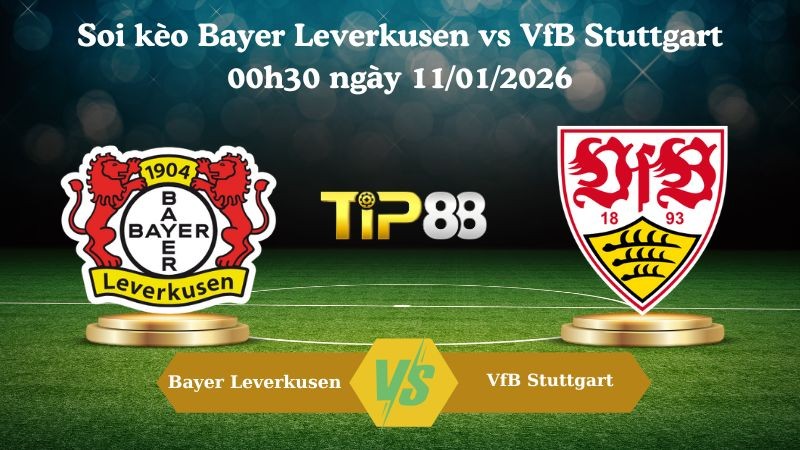 TIP88 Nhận định soi kèo Bayer Leverkusen vs VfB Stuttgart 00h30 ngày 11/01/2026 - Bundesliga