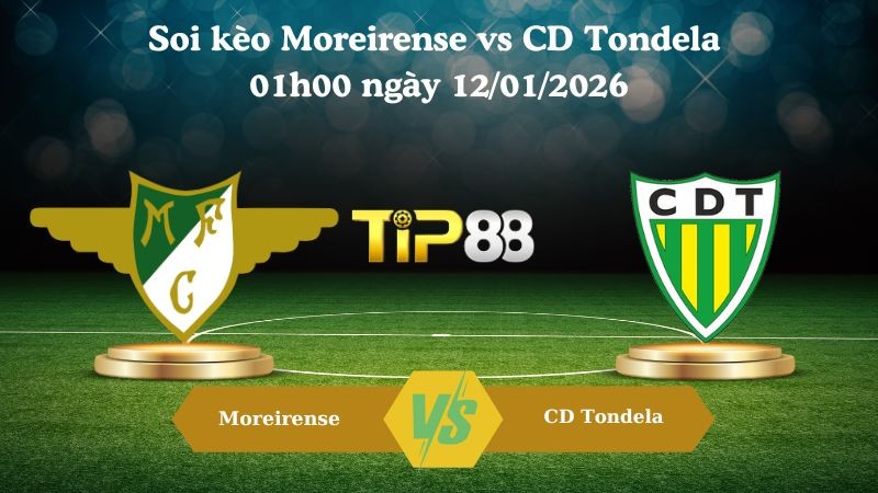 TIP88 Nhận định soi kèo Moreirense vs CD Tondela 01h00 ngày 12/01/2026 - VĐQG Bồ Đào Nha