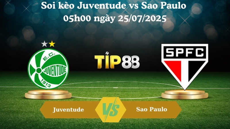 TIP88 Nhận định soi kèo Juventude vs Sao Paulo 05h00 ngày 25/07/2025 – VĐQG Brazil