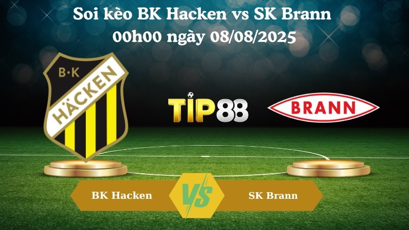 TIP88 Nhận định soi kèo BK Hacken vs SK Brann 00h00 ngày 08/08/2025 - Vòng loại Europa League