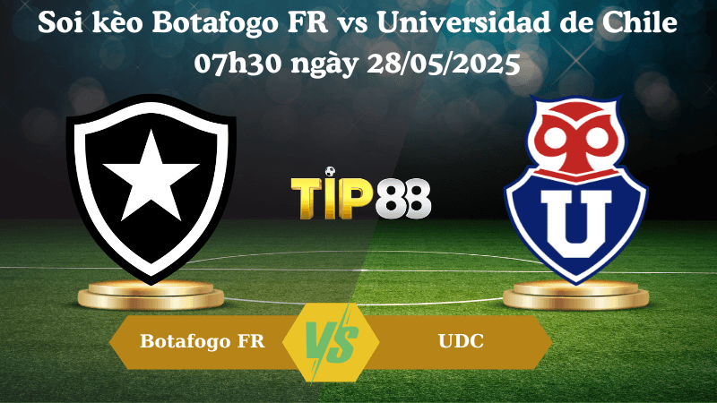 TIP88 Nhận định soi kèo Botafogo FR vs Universidad de Chile 07h30 ngày 28/05/2025 - Copa Libertadores