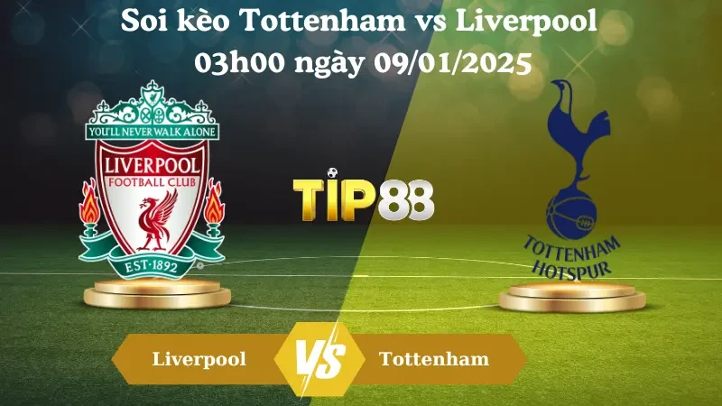 TIP88 Nhận định soi kèo Tottenham vs Liverpool 03h00 ngày 09/01/2025 - League Cup