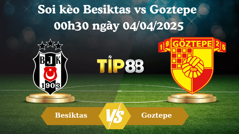 TIP88 Nhận định soi kèo Besiktas vs Goztepe 00h30 ngày 04/04/2025 - Cúp Quốc Gia Thổ Nhĩ Kỳ