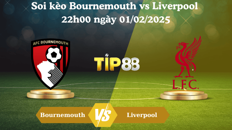 TIP88 Nhận định soi kèo Bournemouth vs Liverpool 22h00 ngày 01/02/2025 - Ngoại Hạng Anh