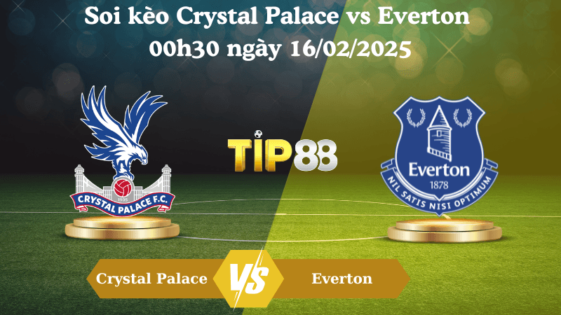 TIP88 Nhận định soi kèo Crystal Palace vs Everton 00h30 ngày 16/02/2025 - Ngoại Hạng Anh
