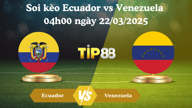 TIP88 Nhận định soi kèo Ecuador vs Venezuela 04h00 ngày 22/03/2025 - Vòng loại World Cup 2026