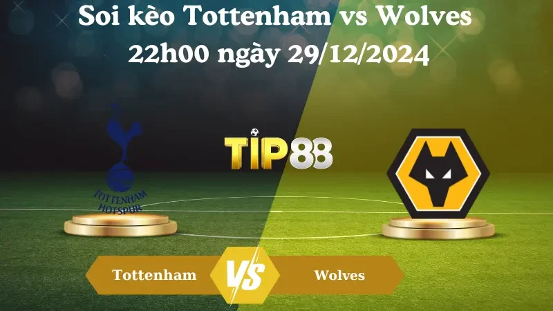 TIP88 Nhận định soi kèo Tottenham vs Wolves 22h00 ngày 29/12/2024 – Ngoại Hạng Anh