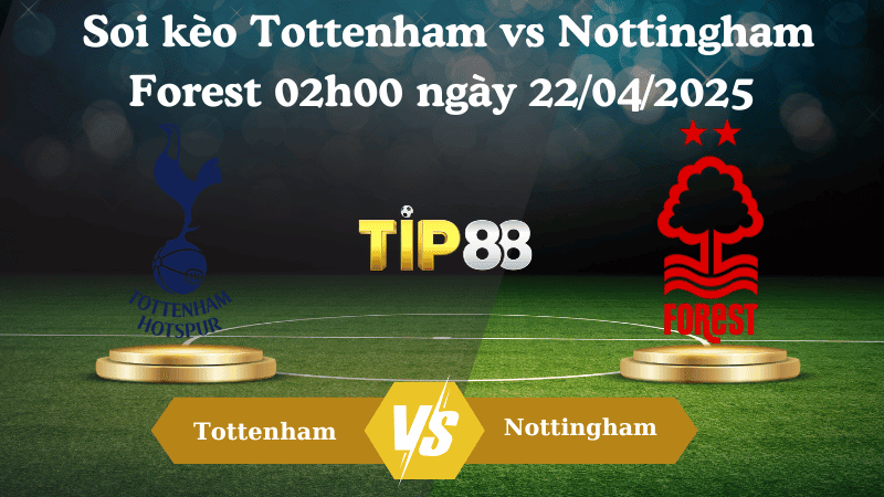 TIP88 Nhận định soi kèo Tottenham vs Nottingham Forest 02h00 ngày 22/04/2025 - Ngoại hạng Anh